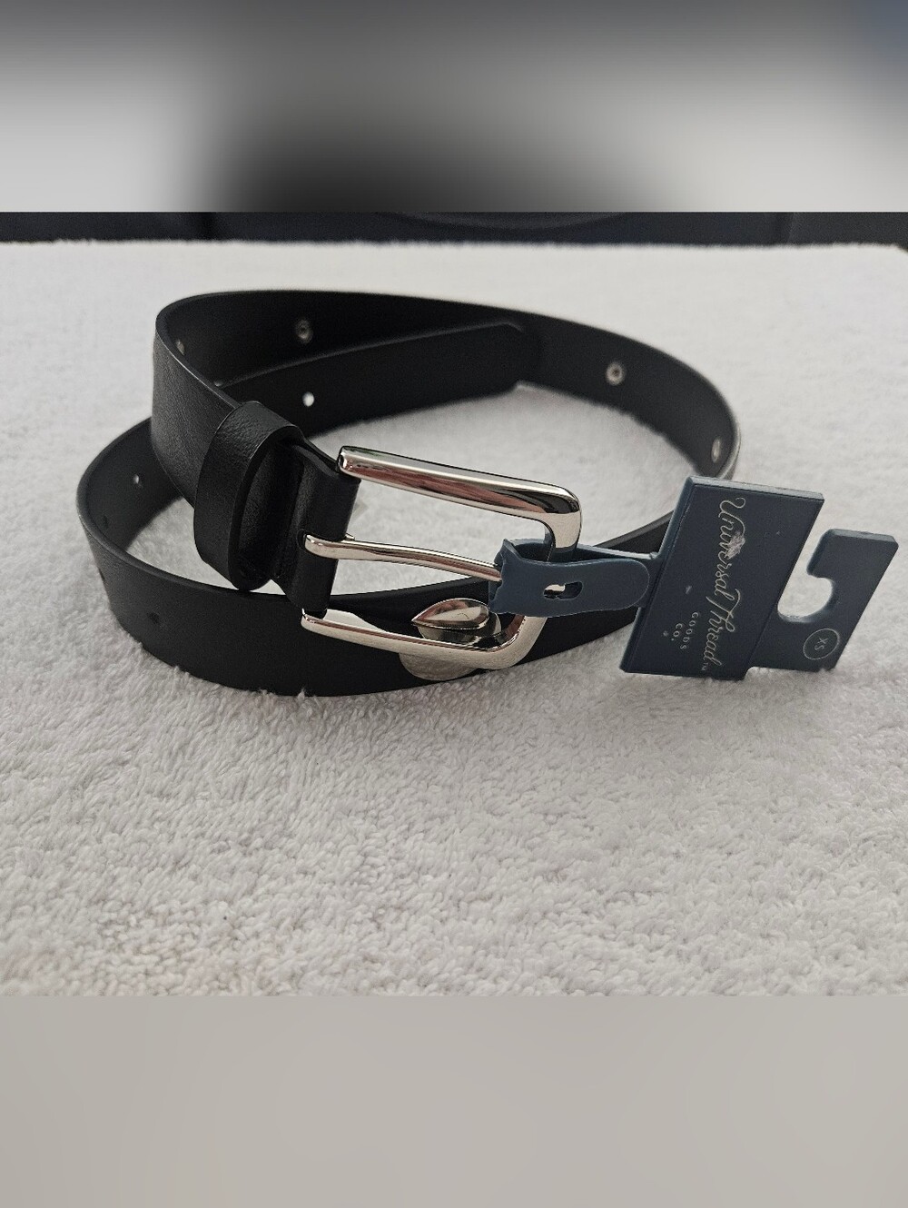 Universal Thread Women's XS Black Faux Leather Dome Studded Western Belt NWT